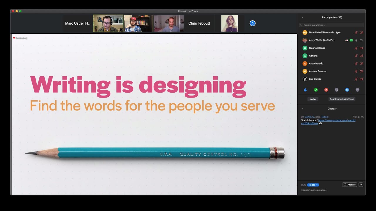 Content Design Espana talk cover